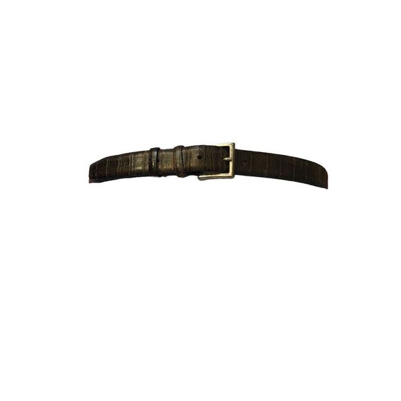‎Brown leather belt - Picture 1 of 7